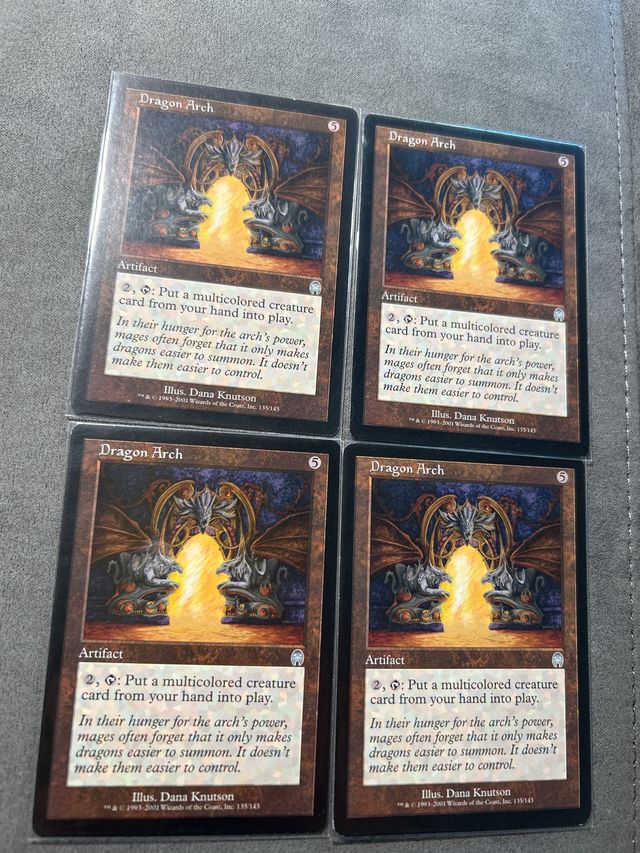 4x Dragon Arch Magic The Gathering Cartas