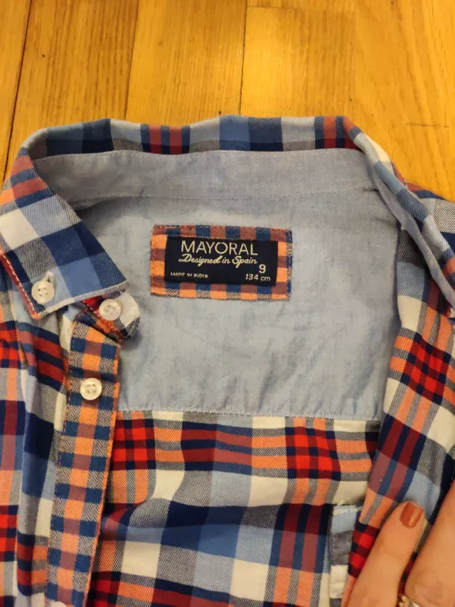 Camisa cuadros Mayoral niño