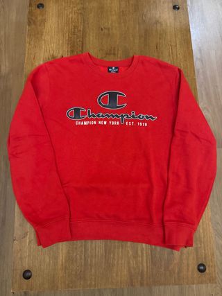 Sudadera Champion Vintage Roja Talla S