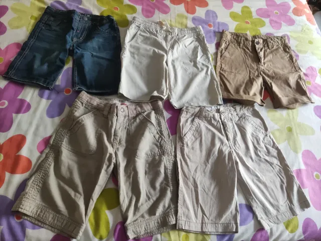 Pantalones cortos vestir niño 7-8 años