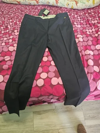 Pantalón Massimo Dutti Negro Talla 44