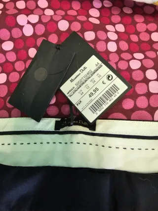 Pantalón Massimo Dutti Negro Talla 44