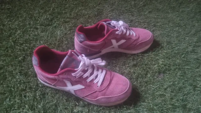 Botines Munich Burdeos y Blancos