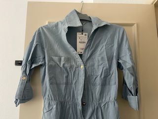 Vestido camisero vaquero azul talla S