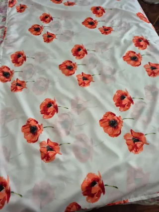 Copripiumino singolo Jysk, con papaveri rossi