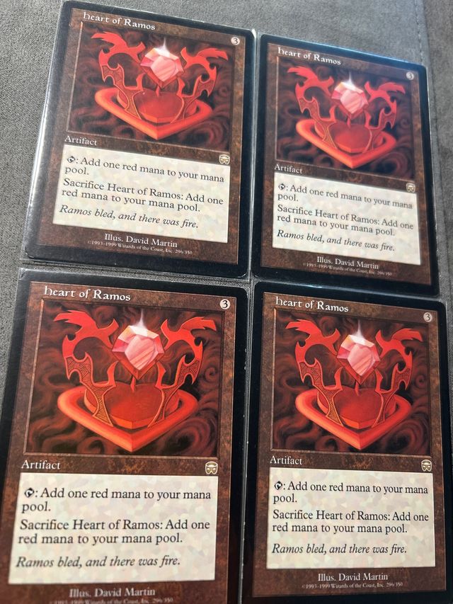 4x Cartas Magic Heart of Ramos