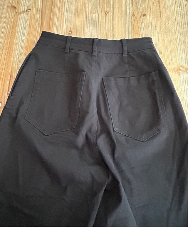 Pantalón Zara Negro Talle Alto