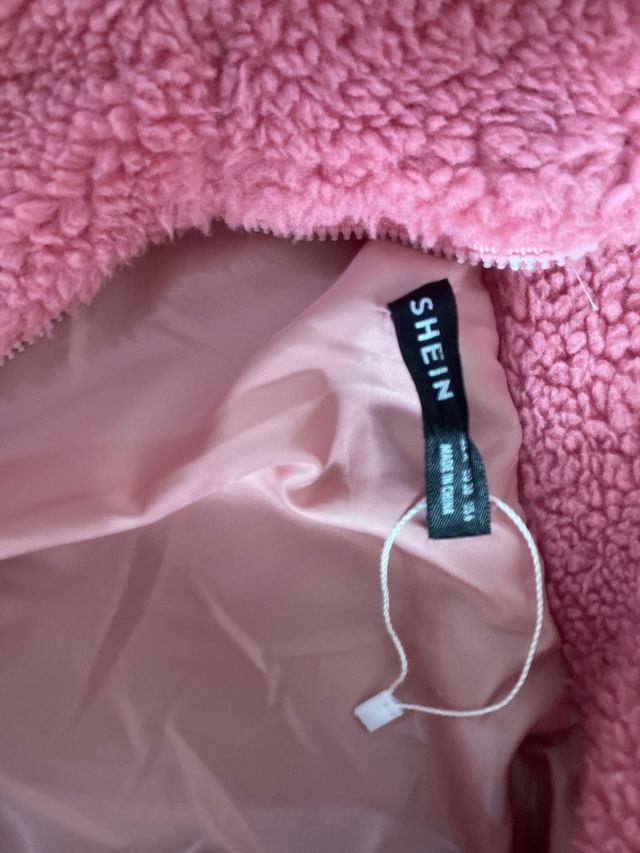 Chaqueta oversize rosa