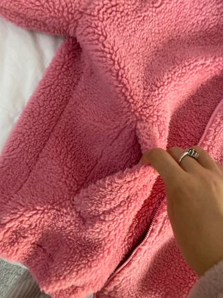 Chaqueta oversize rosa