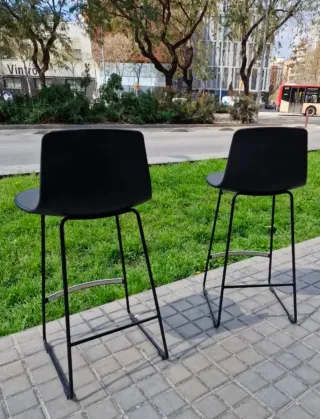 Taburete Lotus Enea Negro