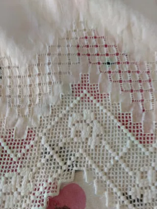 Asciugamano Vintage Lino Ricamato