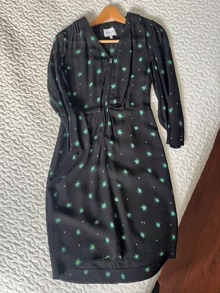 Vestido Bimba y Lola Negro Estrellas Talla XS