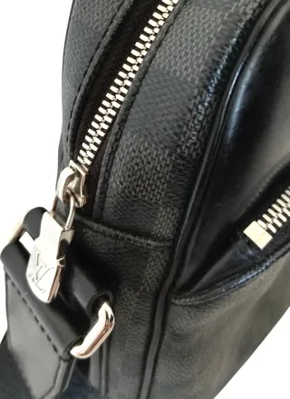 Louis Vuitton Daytona Reporter Bandolera Negra/Gri