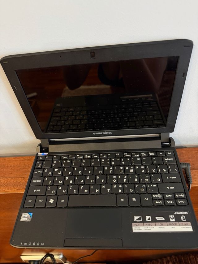 Netbook eMachines Negro 350-21G16ikk
