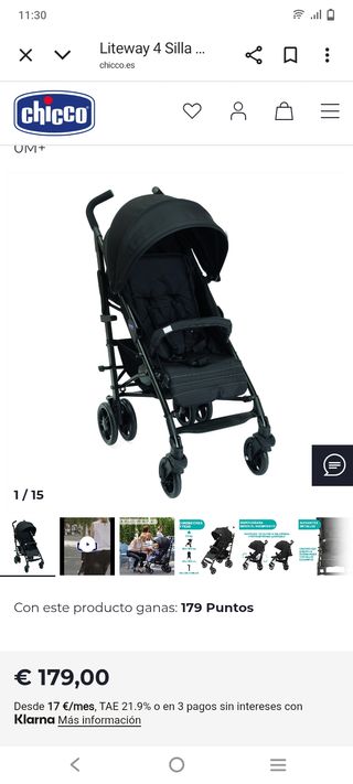 Carro bebé Chicco Liteway 4