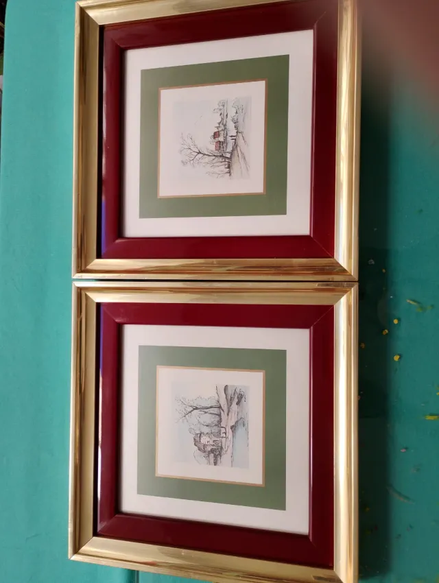 Láminas decorativas enmarcadas