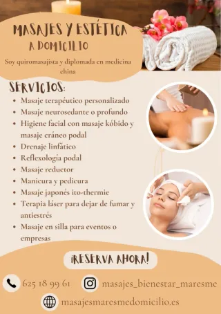 Quiromasaje, terapias energéticas y  MTC
