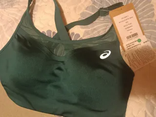 Top deportivo Asics Accelerate Bra verde XS