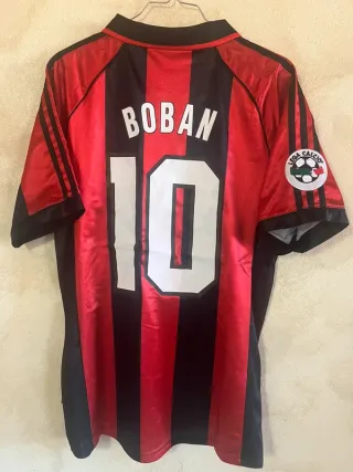 Maglia Milan Boban 98/99 vintage L