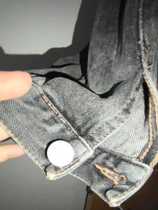 Chaqueta mujer vaquera Benetton gris