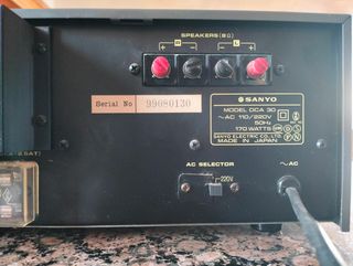 Amplificador Sanyo DCA 30 Integrado Estéreo