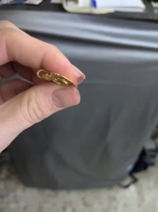 Colgante Rostro Virgen Del Rocío Oro 18k