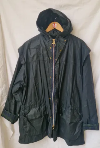 Barbour Durham c48 blu marino vintage '90