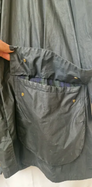 Barbour Durham c48 blu marino vintage '90