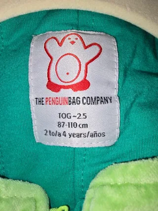 Pijama saco dinosaurio niño marca penguinbag