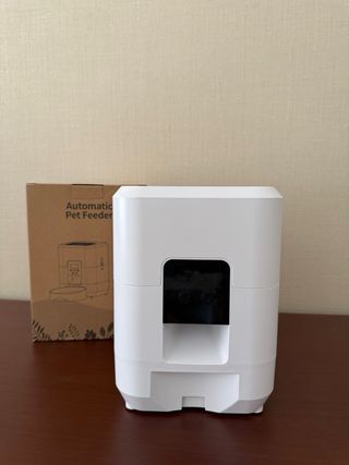 Comedero Automático Perro Gato Blanco