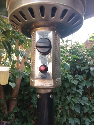 Estufa seta exterior para bares y terrazas