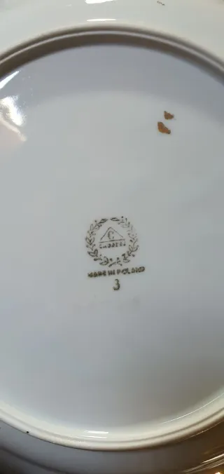 Servizio Piatti Vintage Porcellana Fiori Rosa