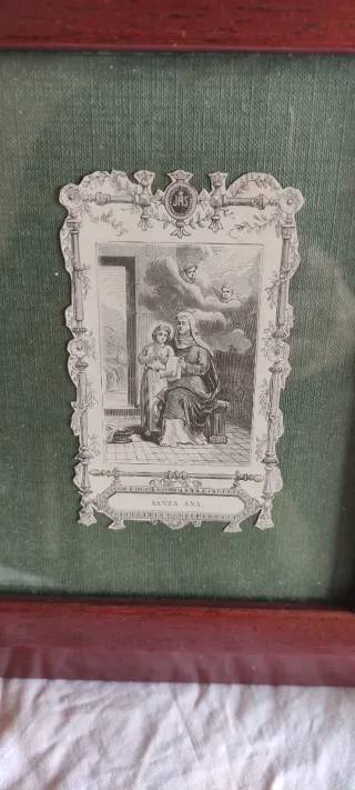 Cuadro religioso estampas troqueladas