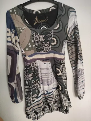 Blusa Desigual Larga Estampada