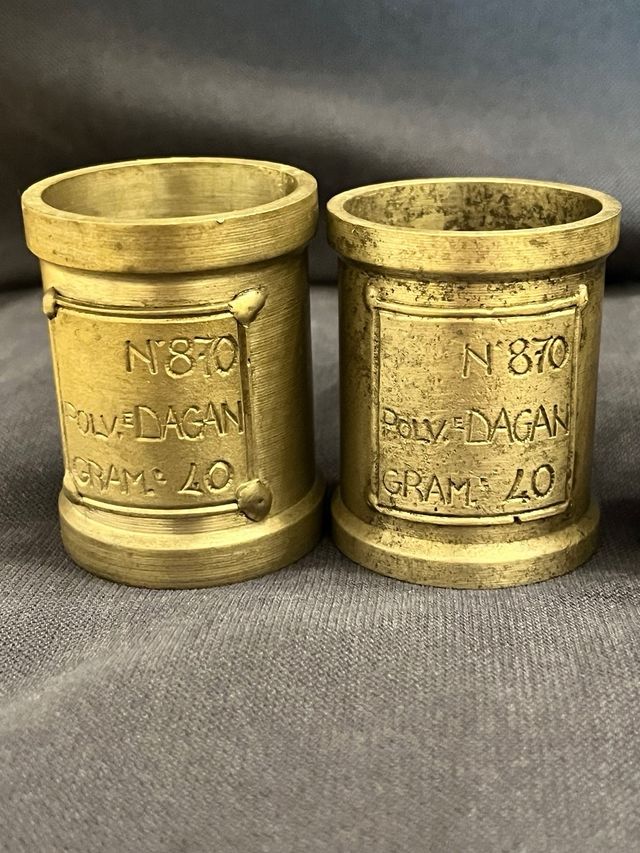 Set 6 boccali peltro con capacità