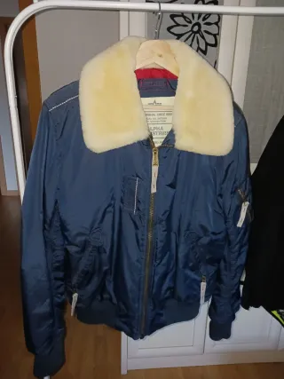 Cazadora Alpha Industries Azul Hombre