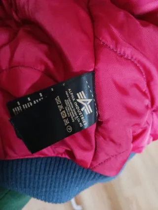 Cazadora Alpha Industries Azul Hombre