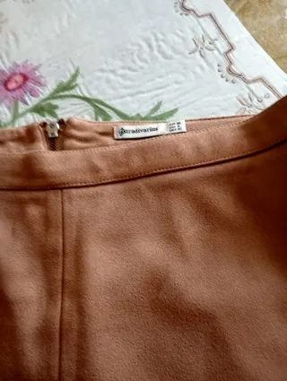 Stradivarius Beige/Marrón Talla S
