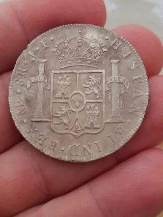 8 Reales Carlos IV Lima, moneda de pecio
