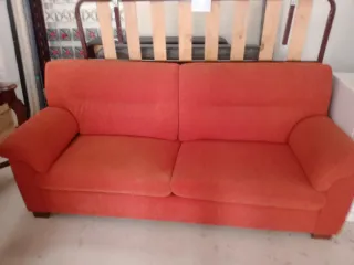 Sofá 3 plazas naranja