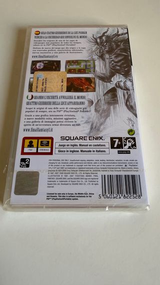FINAL FANTASY I PSP Precintado PAL SPAGNA 🇪🇸