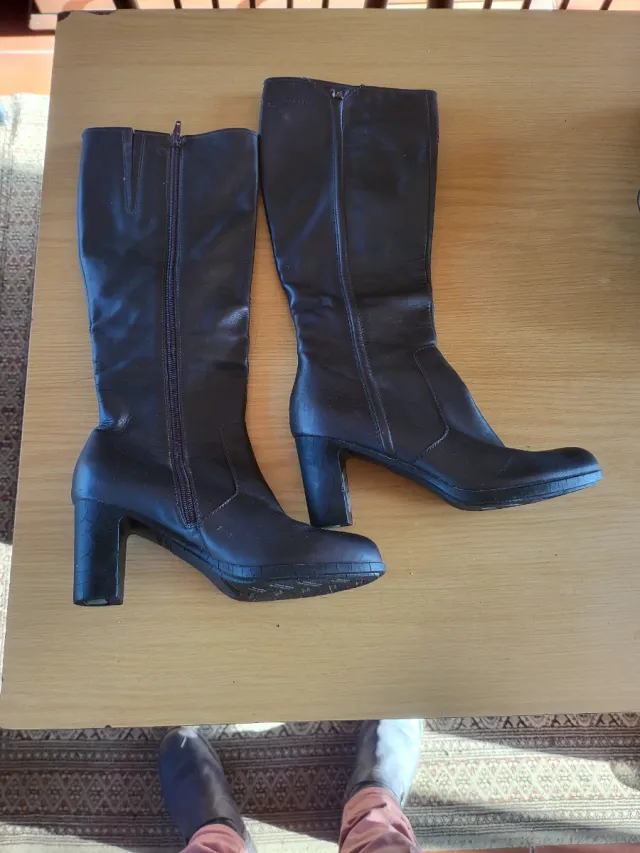 Botas de couro femininas Stonefly marrons