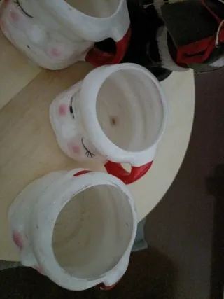 Babbo Natale con 4 tazze