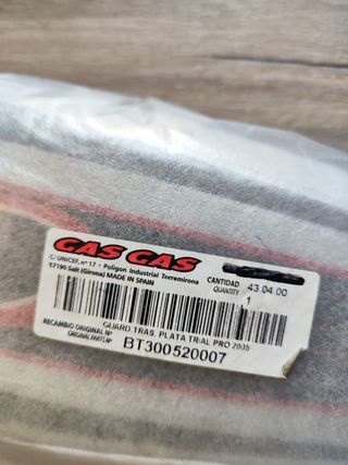 Guardabarros Gas Gas TXT 300 2005 Plata