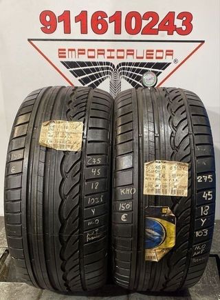 -275 45 18 Y DUNLOP RUEDA YA MONTADA BARATA