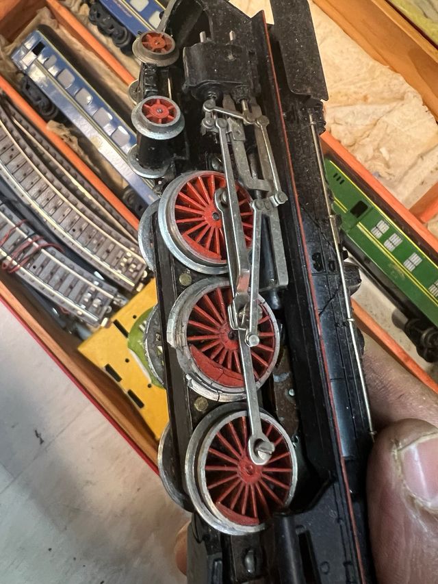 Tren eléctrico paya antiguo caja original