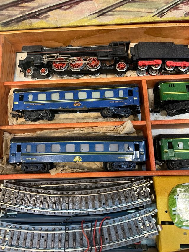 Tren eléctrico paya antiguo caja original