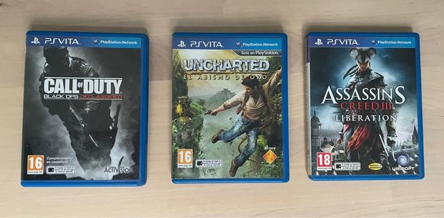 Consola PS Vita Crystal Black PCH-1004 + juegos