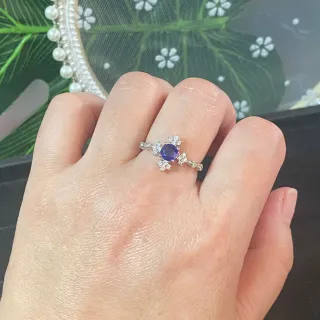 Anillo Zafiro Natural