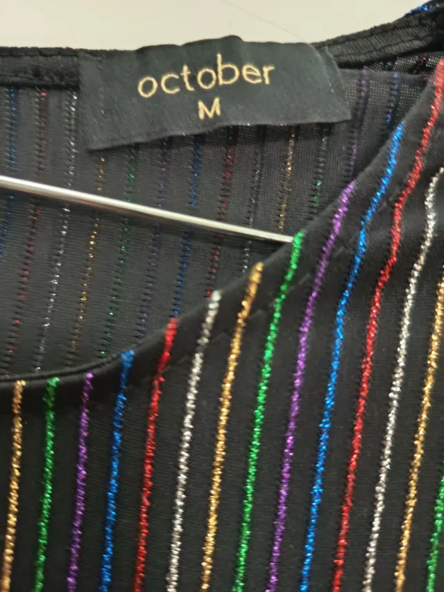 Vestido de fiesta rayas multicolor